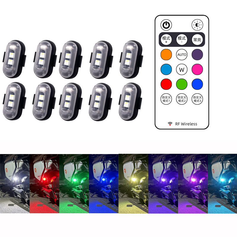 Drone Led Light - Luz estroboscópica LED inalámbrica para motocicleta,