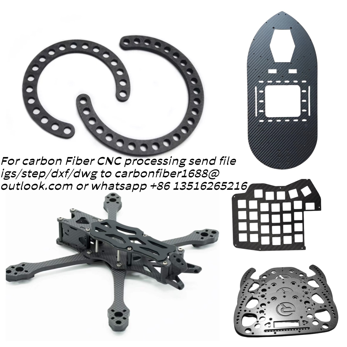 Drone Arm - Lámina de Fibra de Carbono, Panel