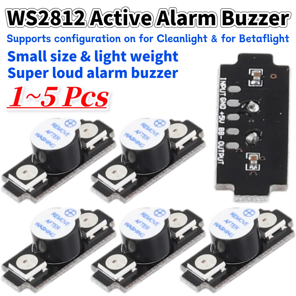 Drone Buzzer - Zumbador de alarma activa WS2812, zumbador