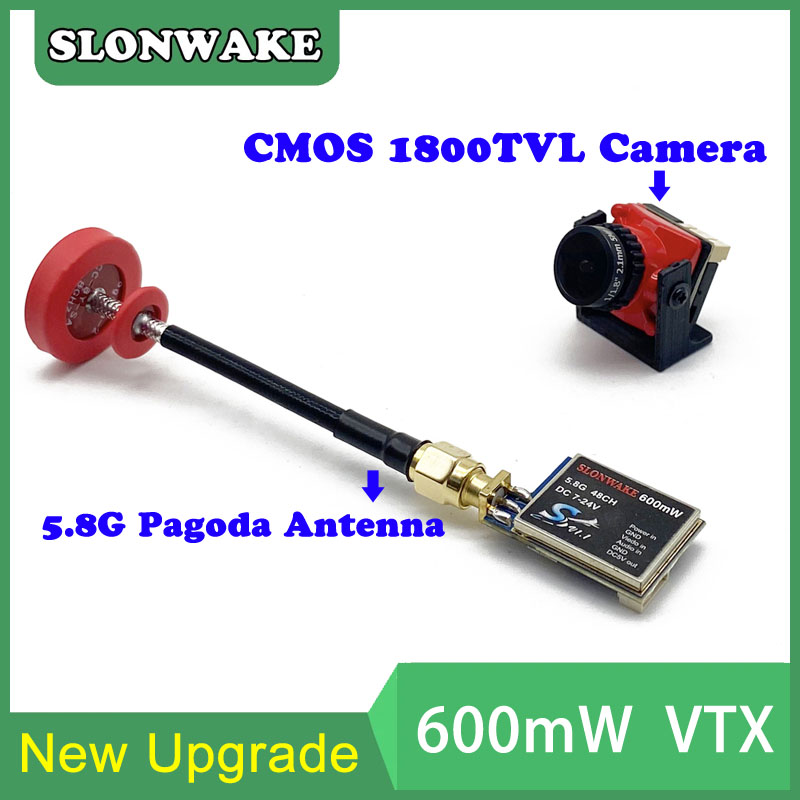 5,8G 48CH 600mW VTX-CAM ajusta - Drone Receiver reseña y precio