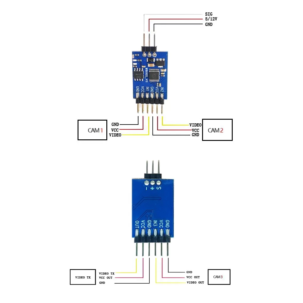Módulo de conmutador de vídeo  - Drone Receiver reseña y precio