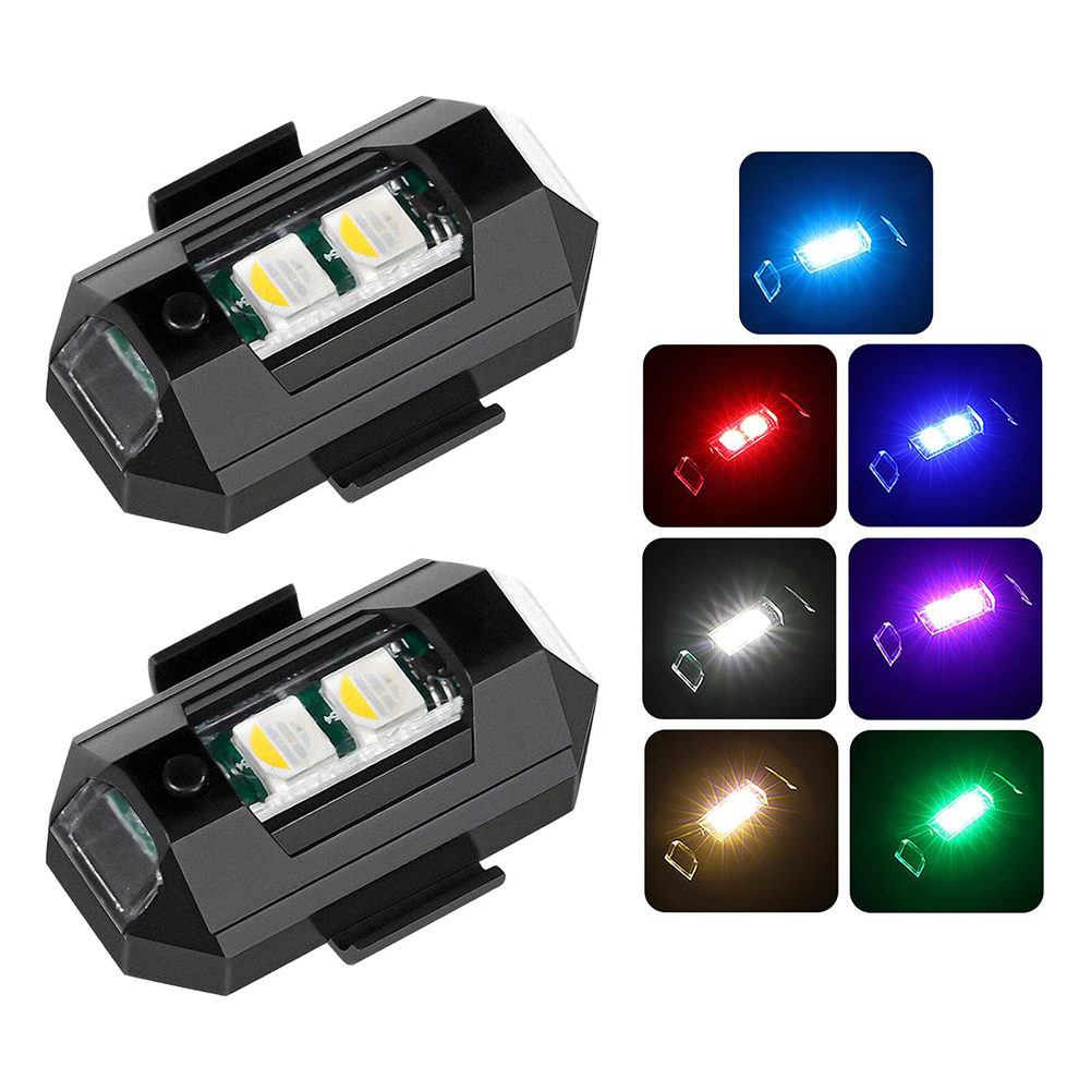 2 uds Mini luces LED estrobosc - Drone Led Light reseña y precio
